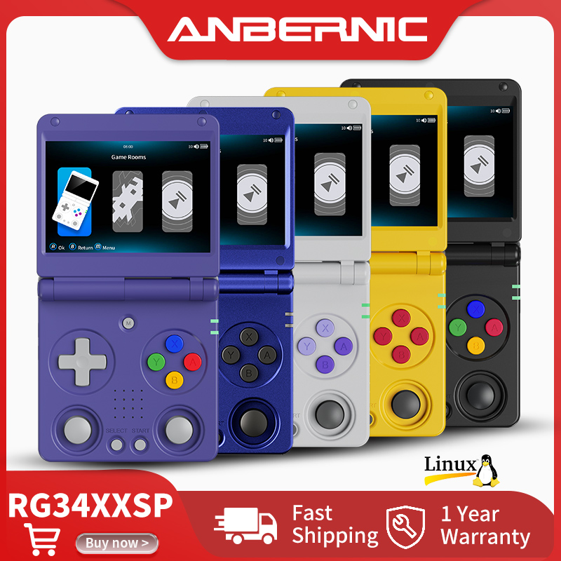 Retro Game Console Hdmi Tv Output - Anbernic RG34XXSP Flip Handheld Game Console