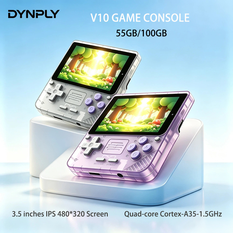 Retro Handheld Console Linux Ips Screen - POWKIDDY V10 3.5-Inch IPS Oca Hd