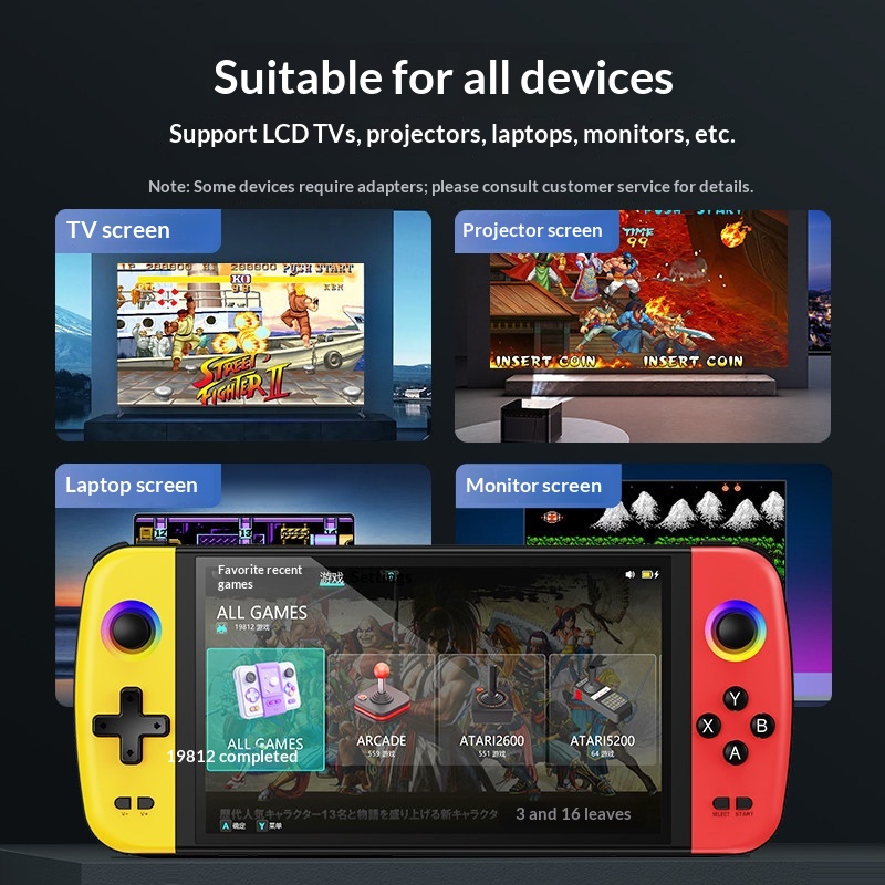 Powkiddy Handheld Game Console - Retro Game Console Hdmi Tv Output 评论和价格
