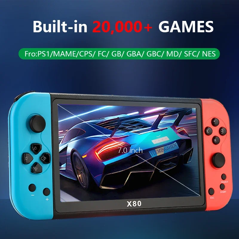 X80 Retro Handheld Game Player - Retro Game Console Hdmi Tv Output 评论和价格
