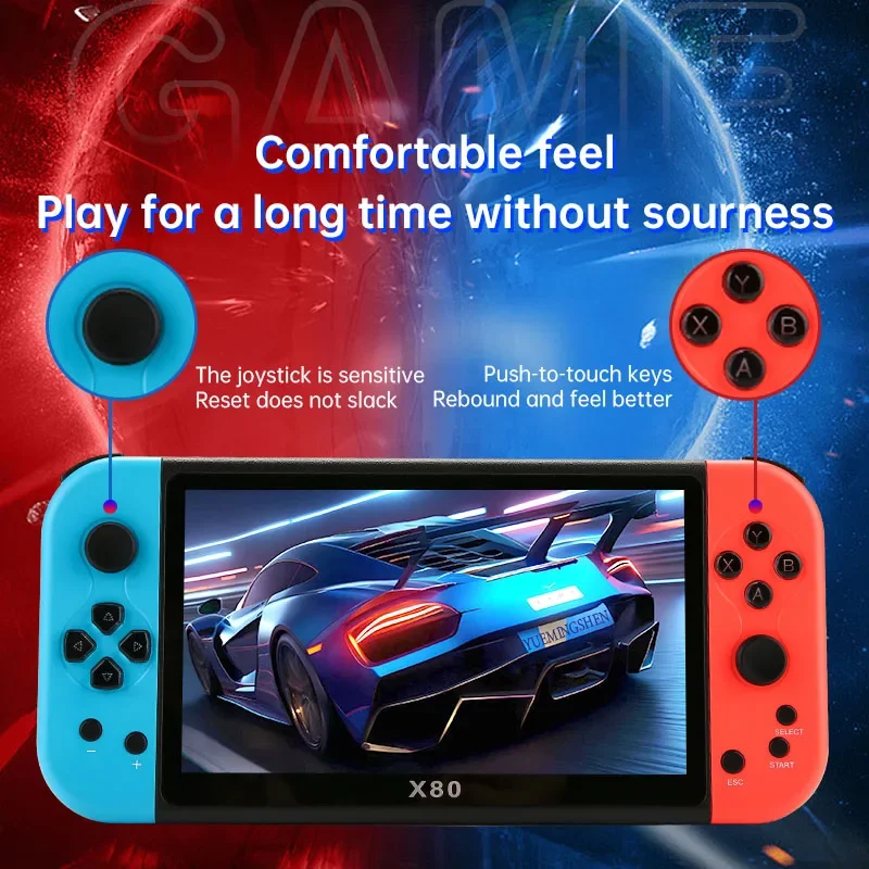 X80 Retro Handheld Game Player - Retro Game Console Hdmi Tv Output 评论和价格