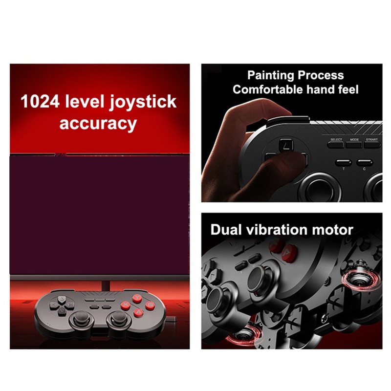 Y44A Wireless Retro Game Contr - Wireless Retro Controller Bluetooth Gamepad 评论和价格