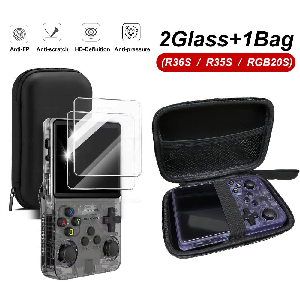 3 IN 1 Storage bag+Glass Tempe - Screen Protector Tempered Glass Console 评论和价格