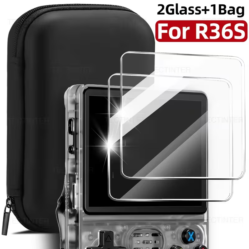 3 IN 1 Storage bag+Glass Tempe - Screen Protector Tempered Glass Console 评论和价格