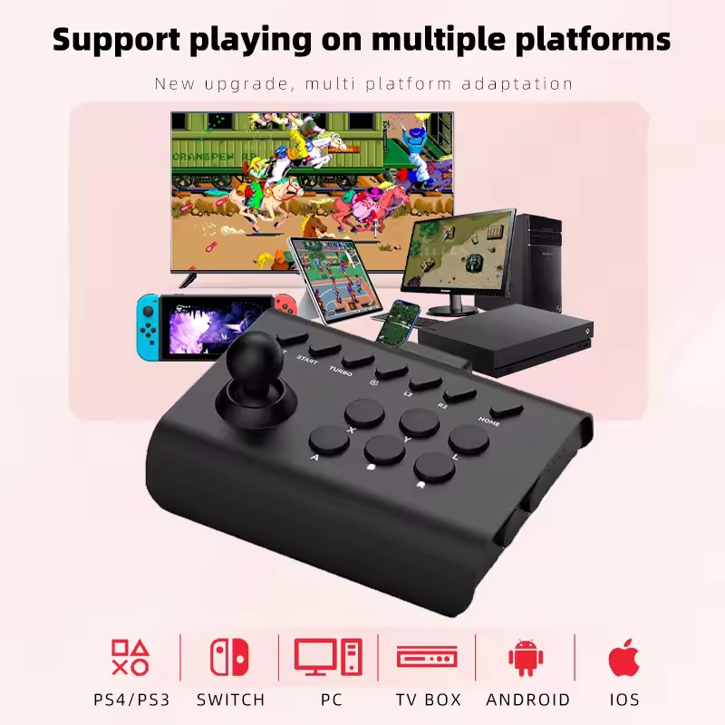Arcade Gamepad Bluetooth Contr - Wireless Retro Controller Bluetooth Gamepad 评论和价格