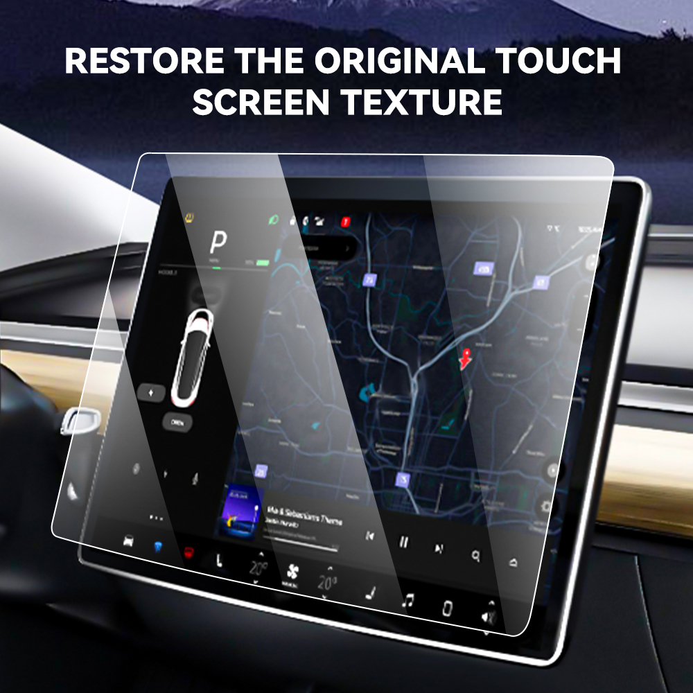 For Tesla Model 3 Y Car Naviga - Screen Protector Tempered Glass Console 评论和价格