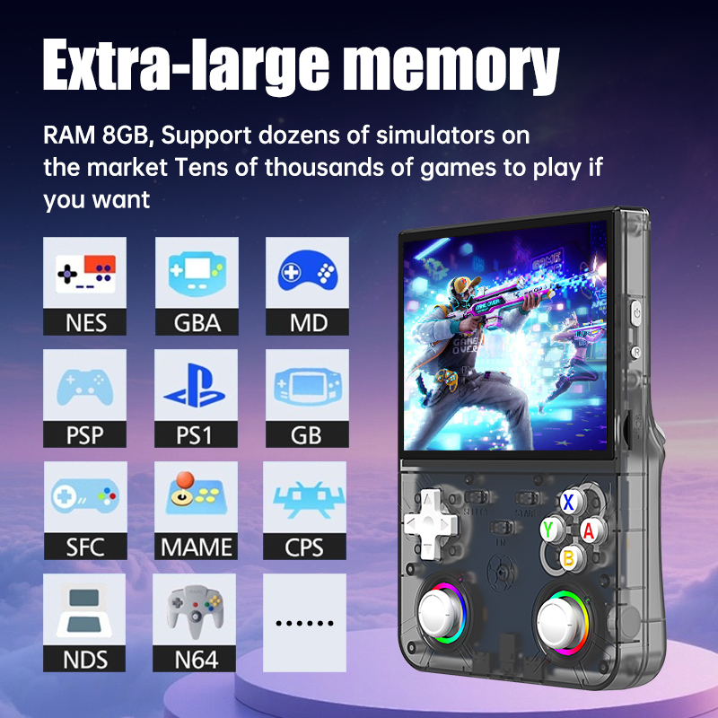 R36 Ultra X Retro Handheld Vid - Retro Handheld Console Linux Ips Screen 评论和价格