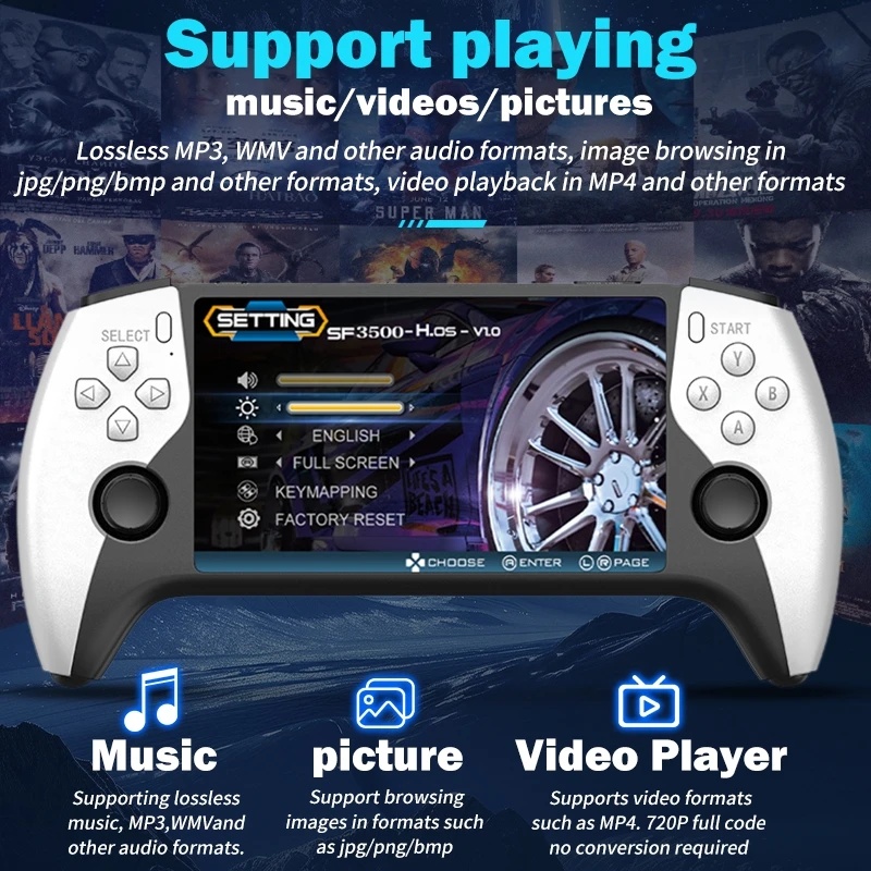 SF3500 Handheld Video Game Con - Retro Game Console Hdmi Tv Output 评论和价格