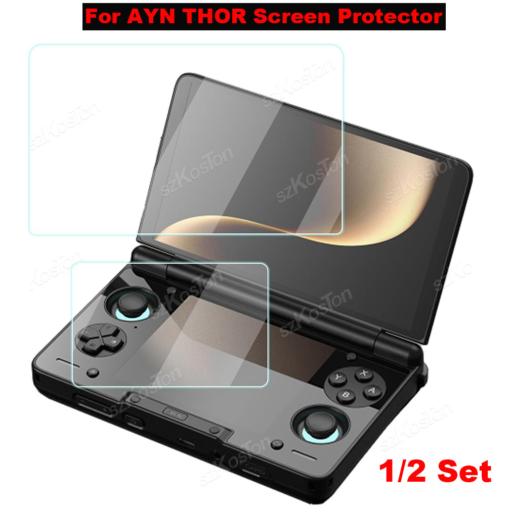 2in1 For AYN THOR Flip Dual Sc - Screen Protector Tempered Glass Console 评论和价格