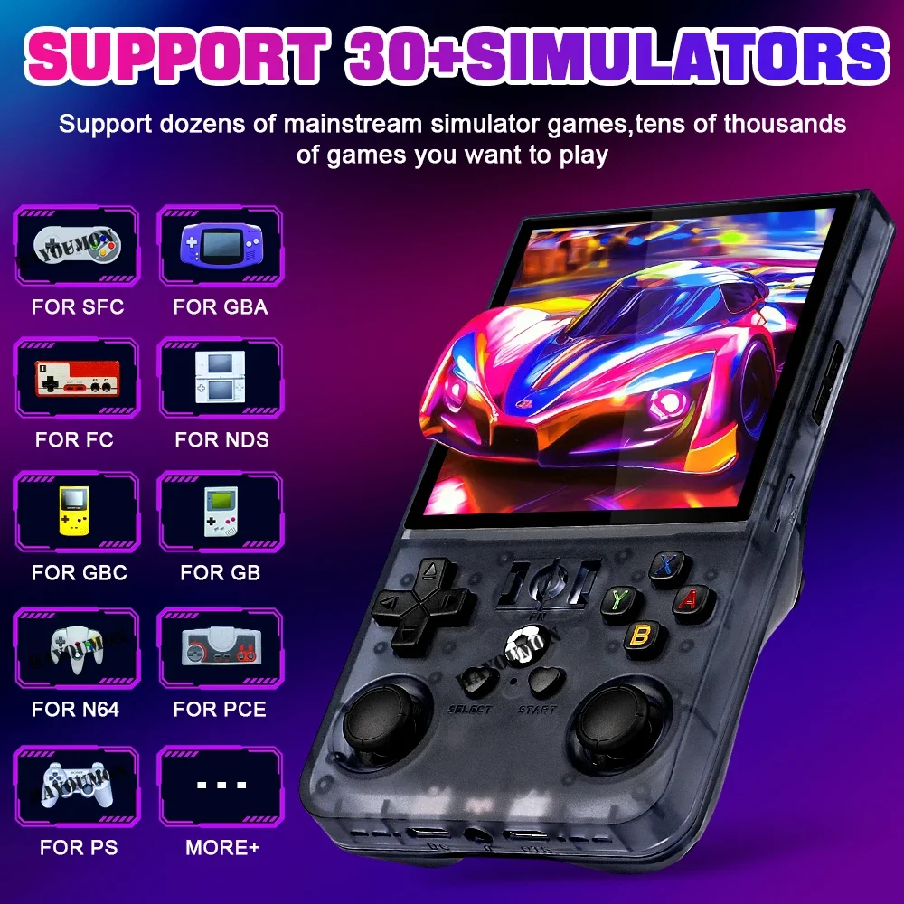 NEW R36MAX Handheld Retro Game - Retro Handheld Console Linux Ips Screen 评论和价格