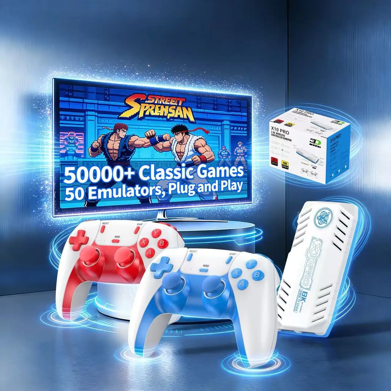 for Charge 128G X10pro Retro T - Retro Game Console 50000 Games Built In 评论和价格