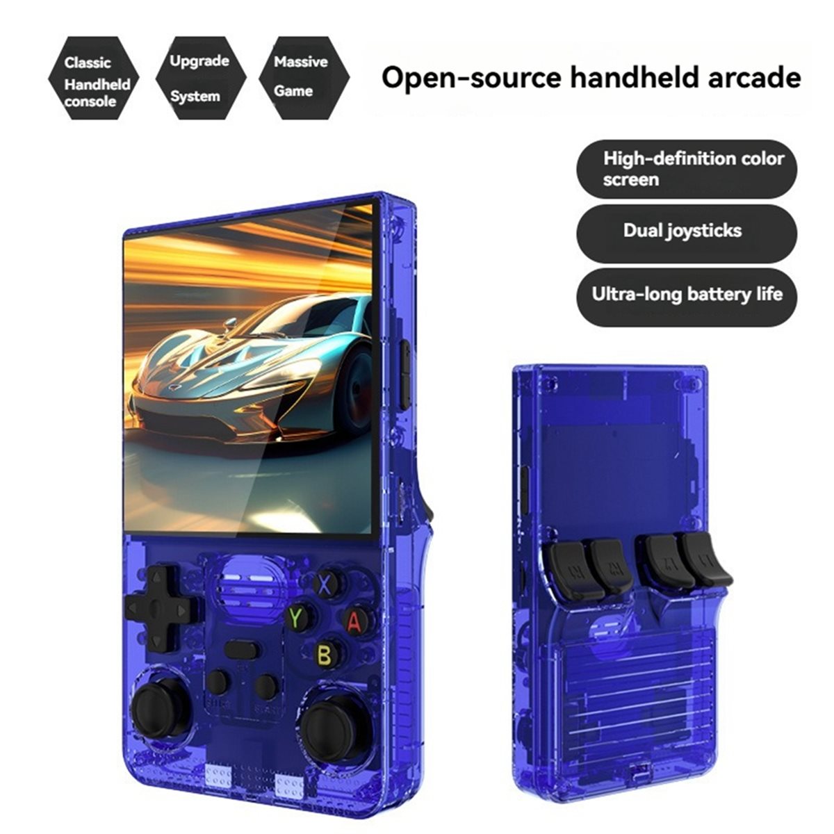 Promotion R39MAX Open Source R - Open Source Retro Game Console 4 Inch 评论和价格