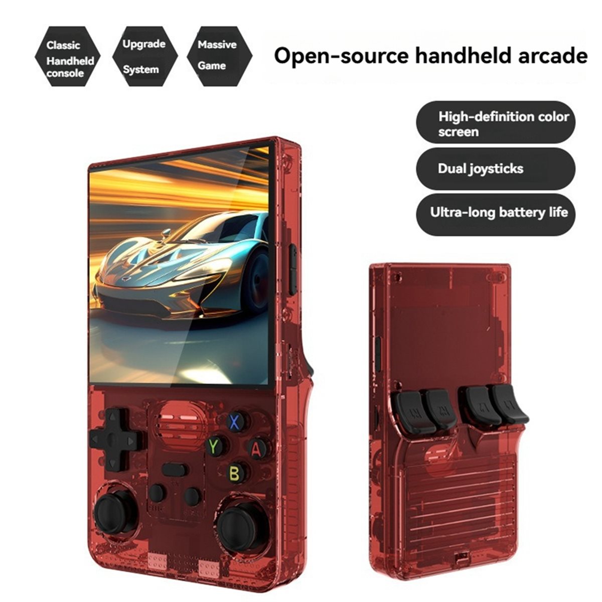 Promotion R39MAX Open Source R - Open Source Retro Game Console 4 Inch 评论和价格